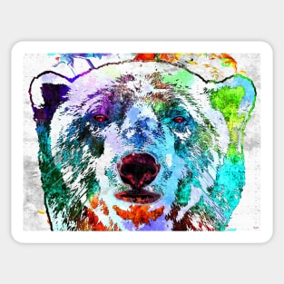 Polar Bear Grunge Sticker